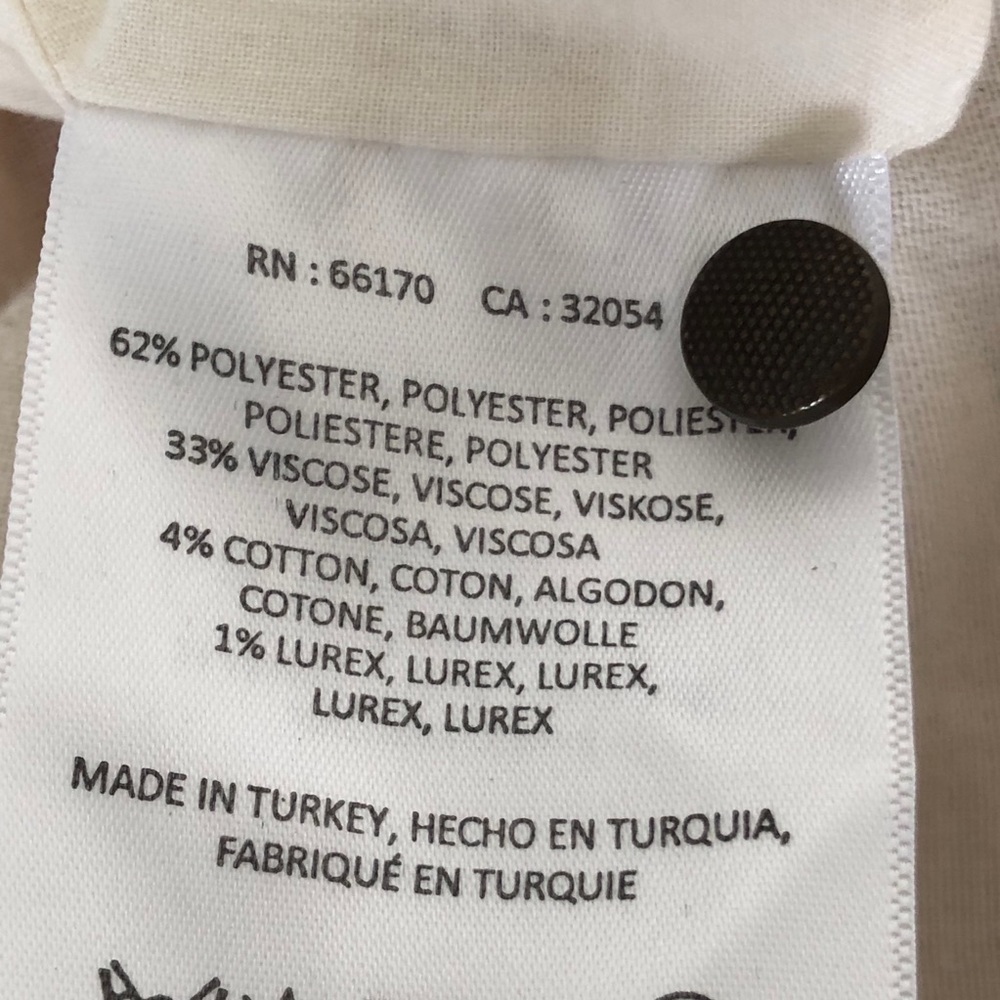 (65% OFF) NWT Textured Sash Tie Jumpsuit Feather Bone Ivory/Red S MSRP $228 - Picture 8 of 10